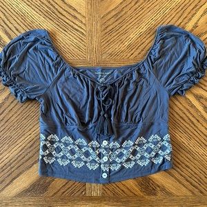 Cute puff sleeve top